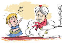 Merkel should dance before Putin, not Erdogan. As Syria Talks Flop, Obama Is Painted Into a Corner; ЕС должен просить помощи у России, а не склоняться перед Анкарой